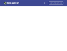 Tablet Screenshot of egresswindowguy.com